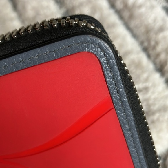 Christian Louboutin wallet red and grey RARE - Picture 8 of 13